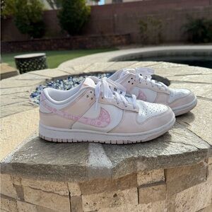 Nike Pink Paisley Dunks - 7.5